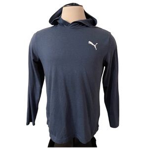Men's PUMA‎ Fleet Long Sleeve Hooded T-Shirt, Size Medium